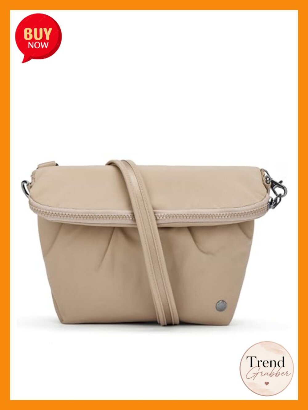 Anti-Theft RFID Blocking Crossbody Convertible Purse with Cut-Proof Mesh